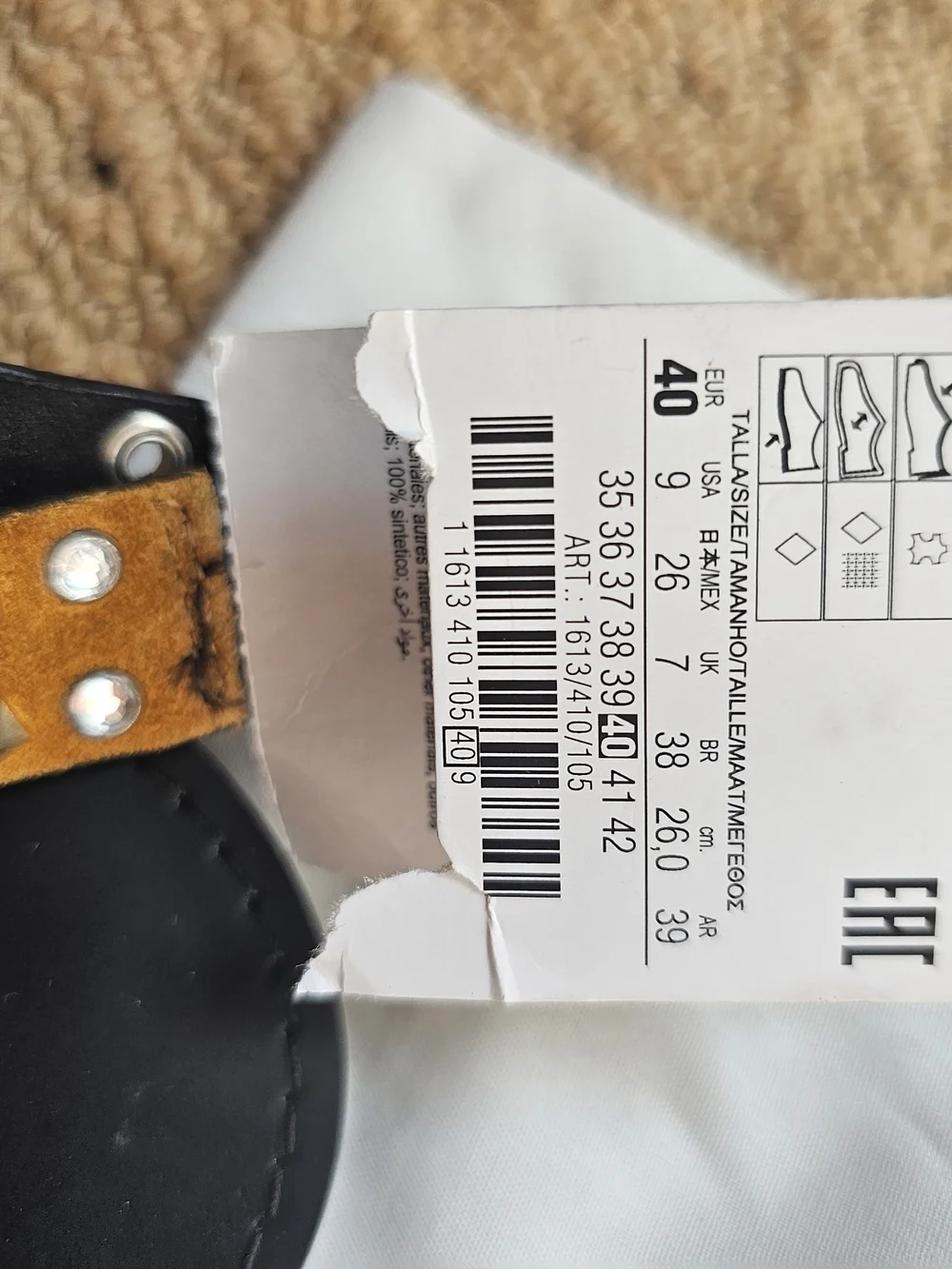 Zara Mustard Suede Studded Flat Sandals